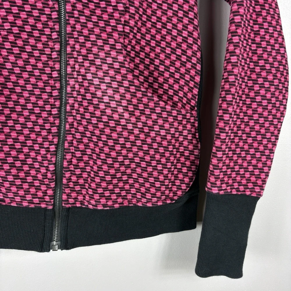 Lululemon 8 Scuba Hoodie III Deep Dive Berry Rumble Black Fleece Full Zip Hoodie